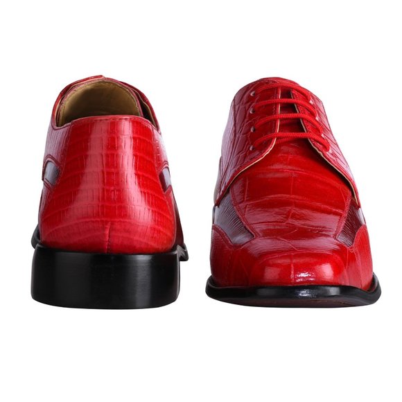 LIBERTYZENO Red  OXFORD STYLE DRESS SHOES